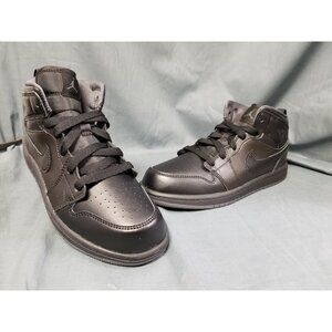 Air Jordan 1 Mid PS 'Black Dark Grey' 2016 Black Grey Size 2.5Y NEW NO BOX!